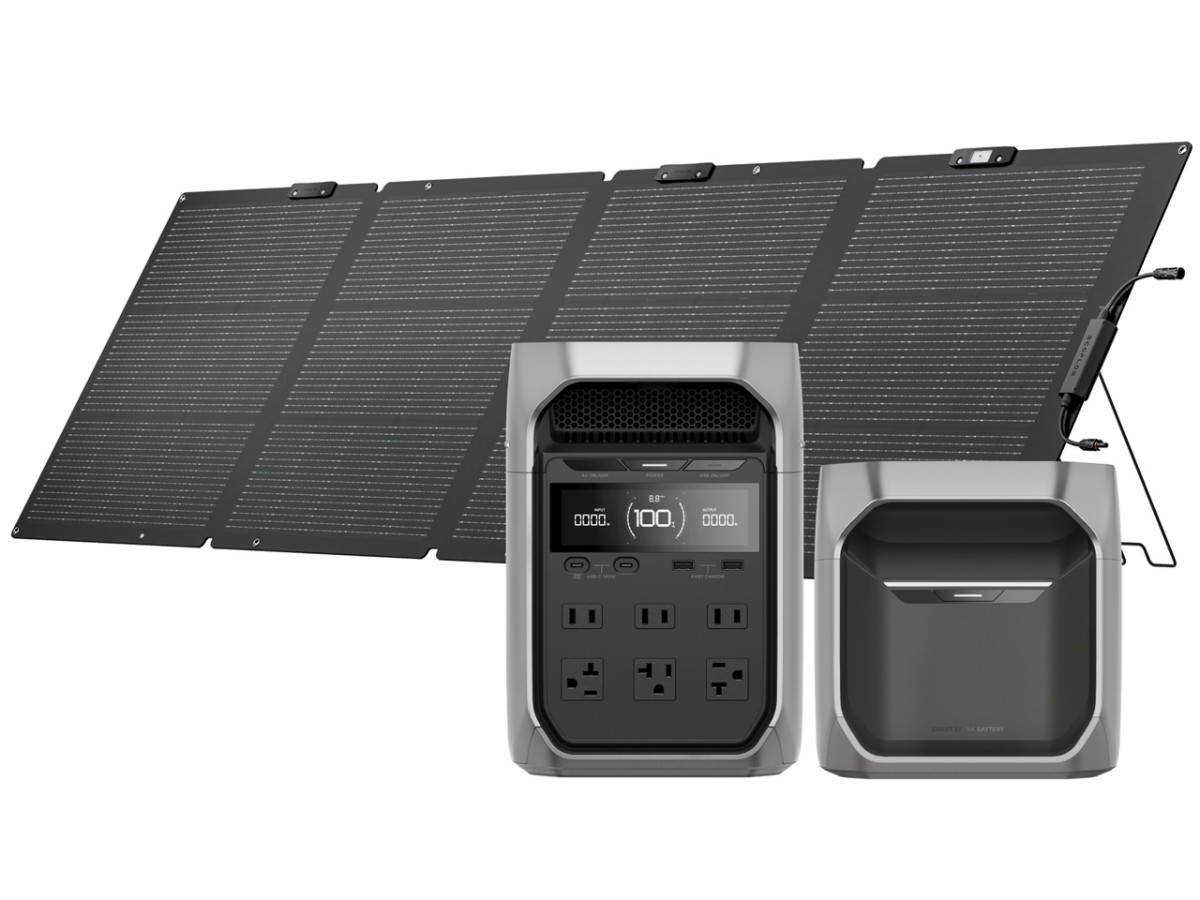 EcoFlow DELTA 3 Plus+DELTA 3専用エクストラバッテリー+220W片面ソーラーパネルGen2セット