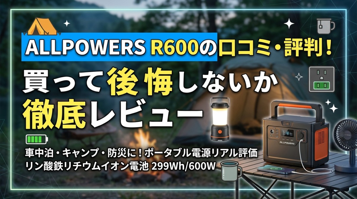 ALLPOWERS R600の口コミ・評判!買って後悔しないか徹底レビュー
