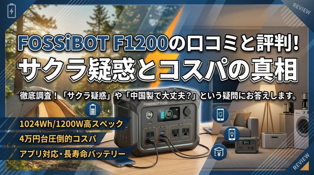 FOSSiBOT F1200の口コミと評判!サクラ疑惑とコスパの真相